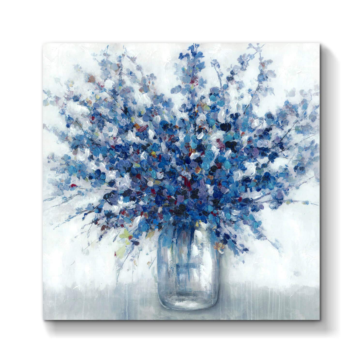 Blue Canvas Wall Art — 24"