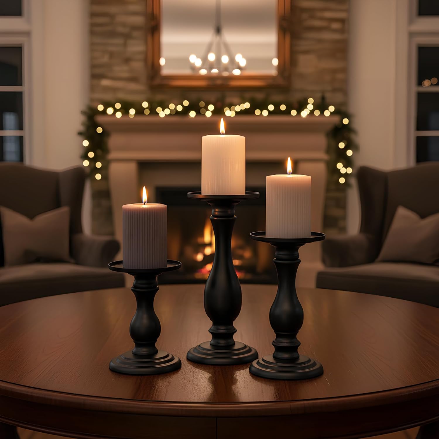 Wax Pillar Candle — 10" - View 6
