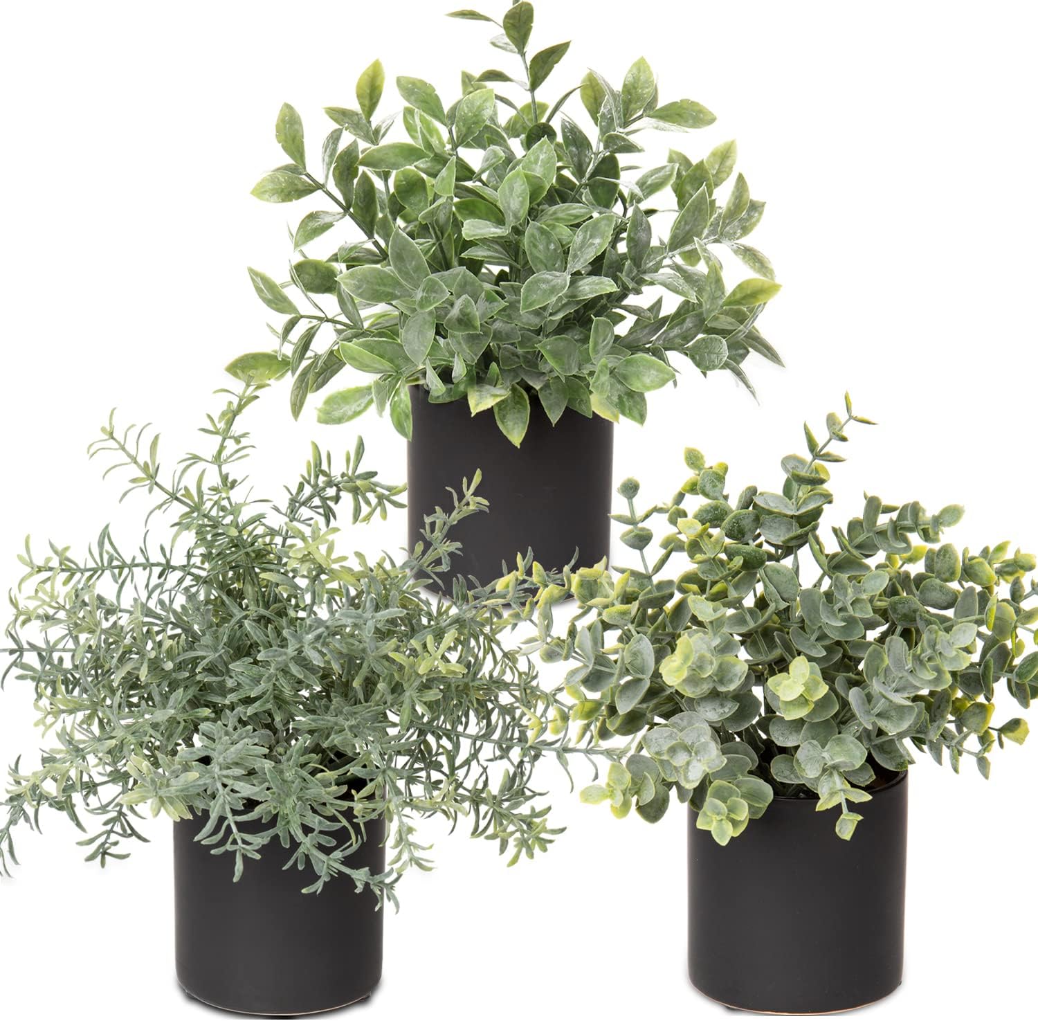 Farmhouse Ceramic Faux Plant — Ceramic Pot #01