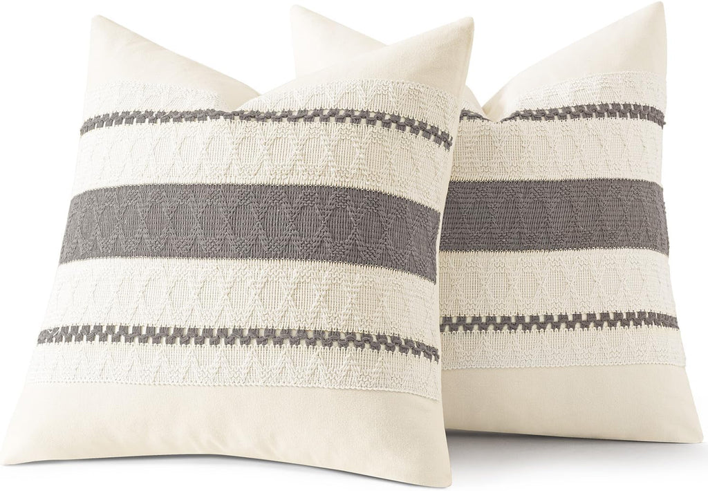 Boho Beige Pillow Cover — 18" - View 7
