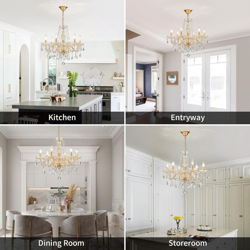 Adjustable Luxe Black Chandelier — 27" - View 9
