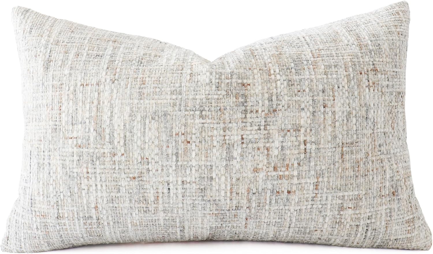 Chenille Boho Beige Throw Pillow Cover — 20" — Neutral