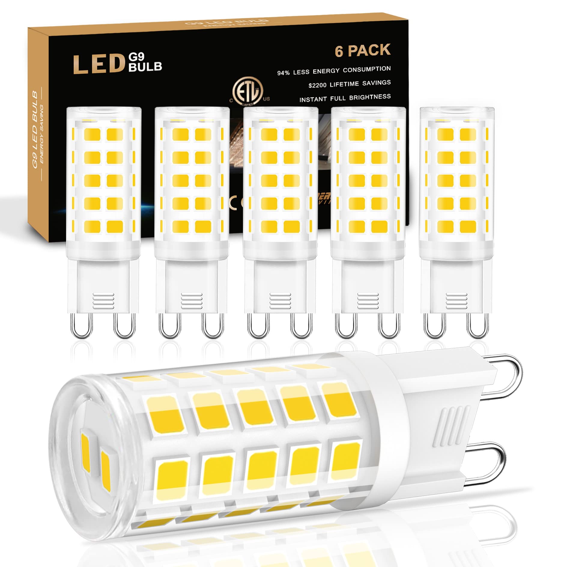 Dimmable Ceramic LED Bulb — Set of 1