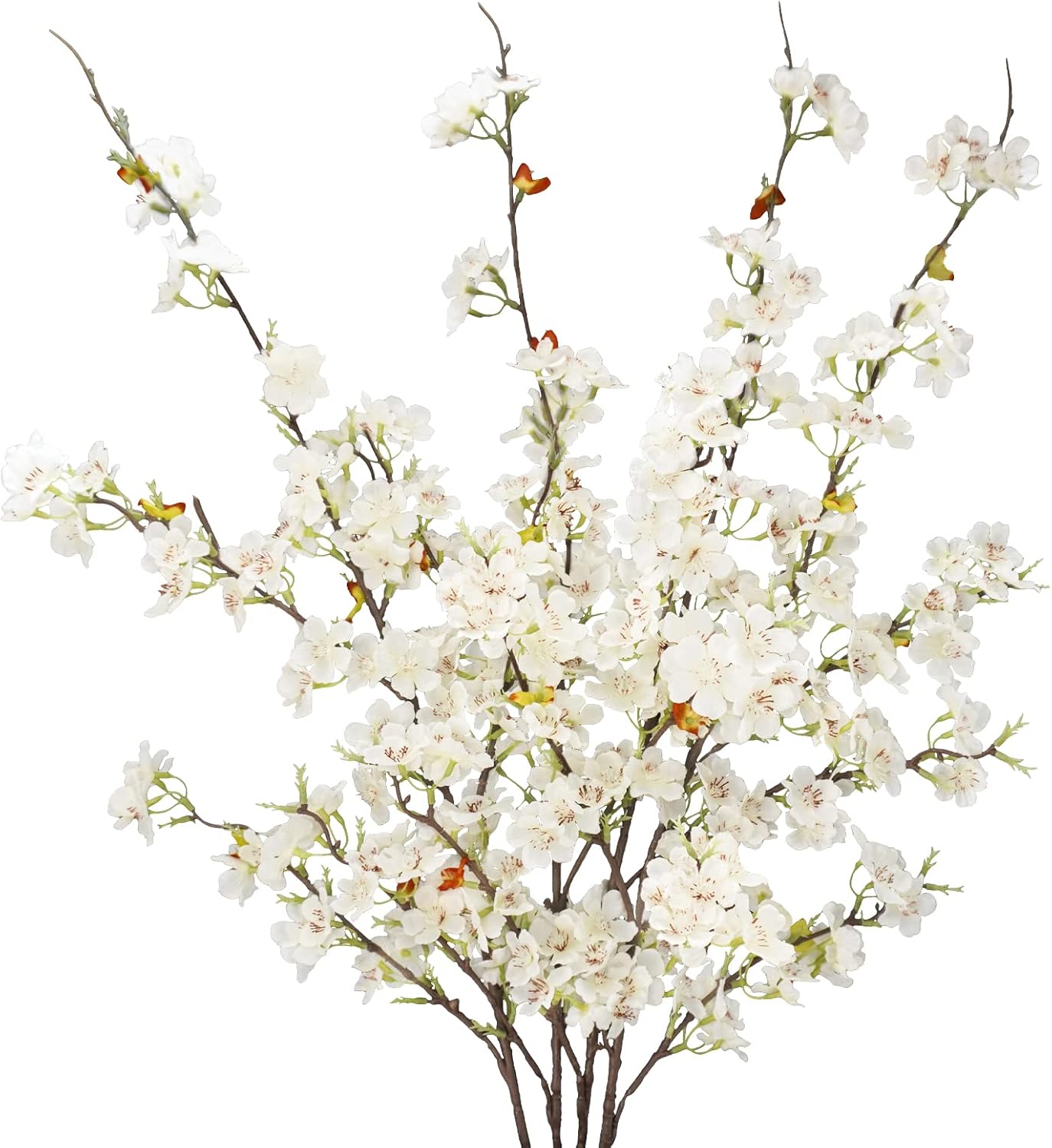 Pink Artificial Plant — 39.4" — White