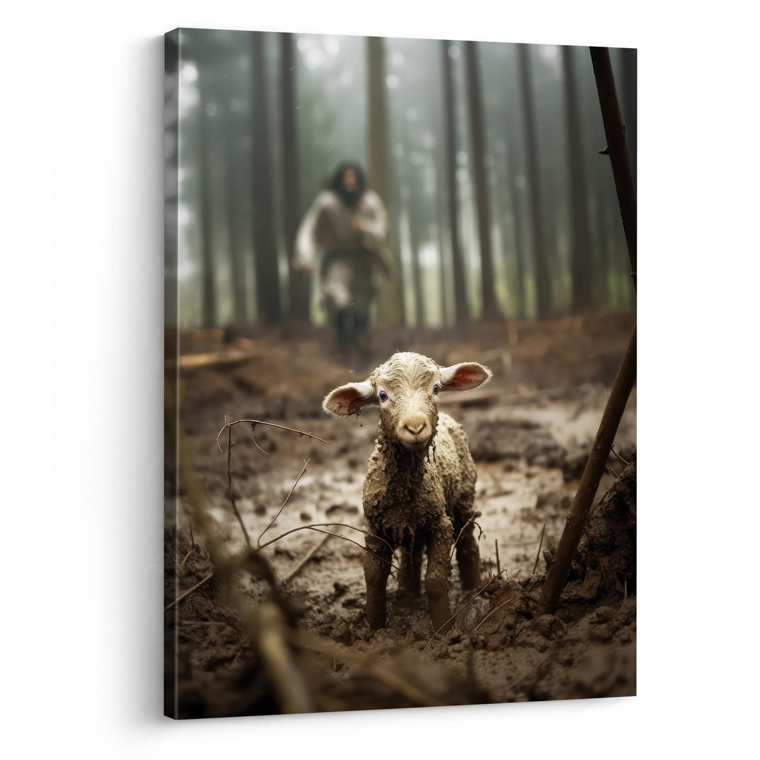 Grey Canvas Wall Art — 12"