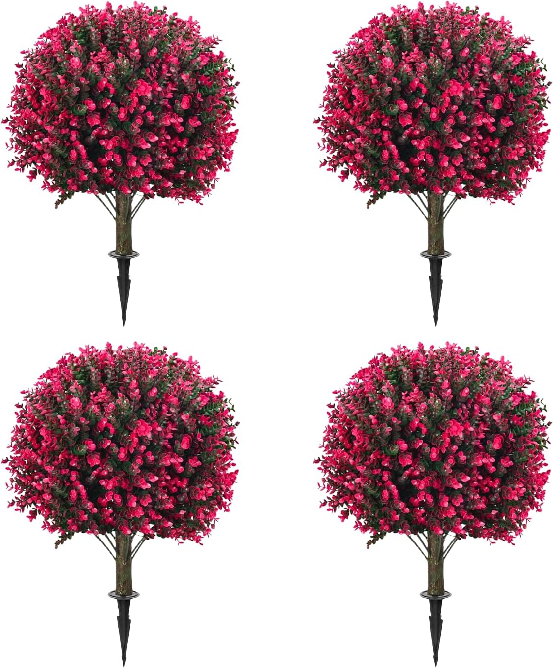 Green Artificial Plant — 26" — Pink-coloured
