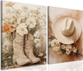 Framed Beige Canvas Wall Art — 16" — Beige