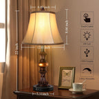 Dimmable Gold Bedside Lamp — Set of 2 - View 5