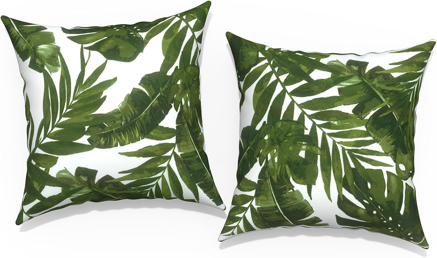 Vintage Modern Beige Throw Pillow Cover — 18" — 16" x 16" (Pack of 2)