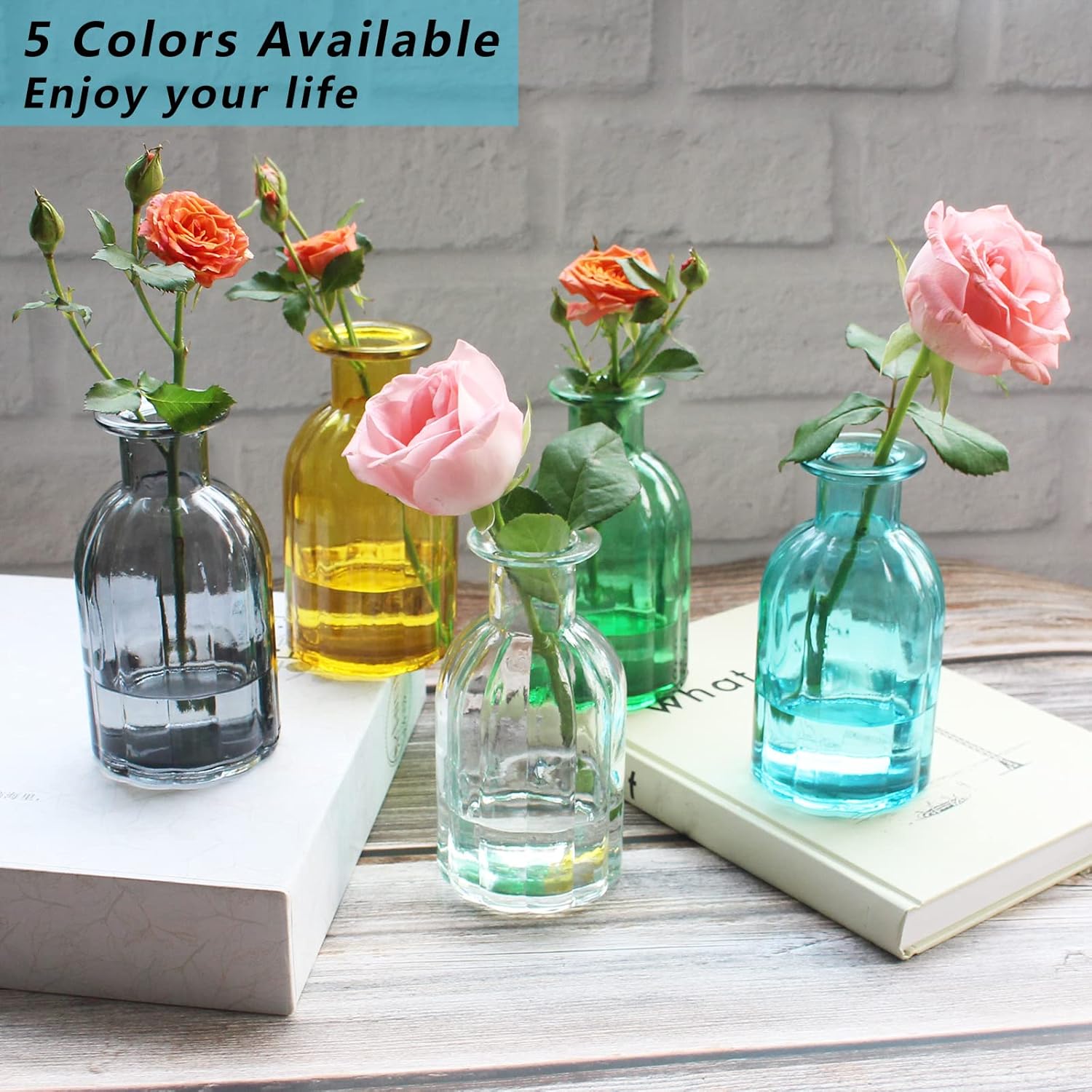 Round Glass Decorative Vase — 2.85" - View 4