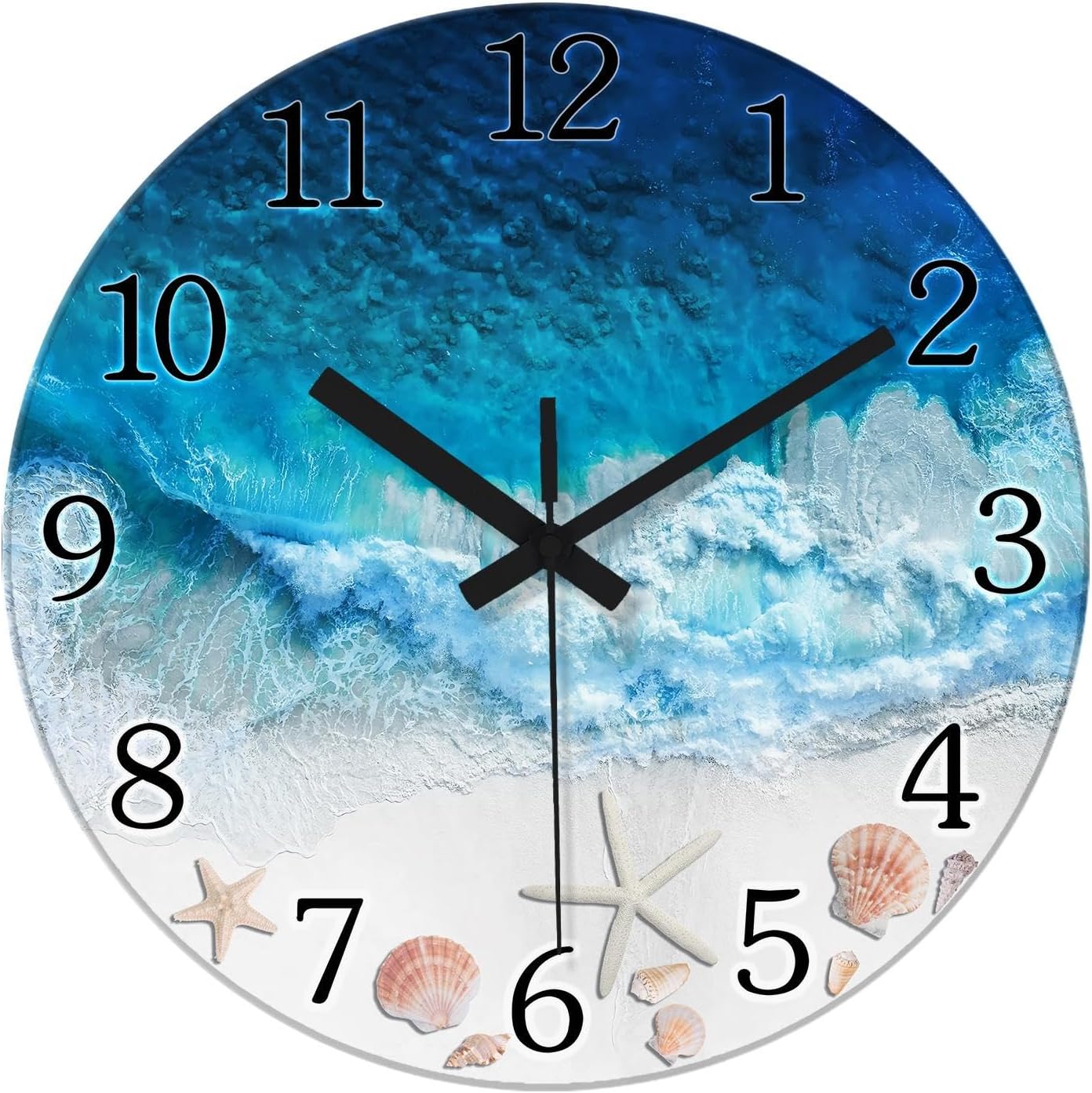 Battery Operated Black Wall Clock — 16" — 12 Inch