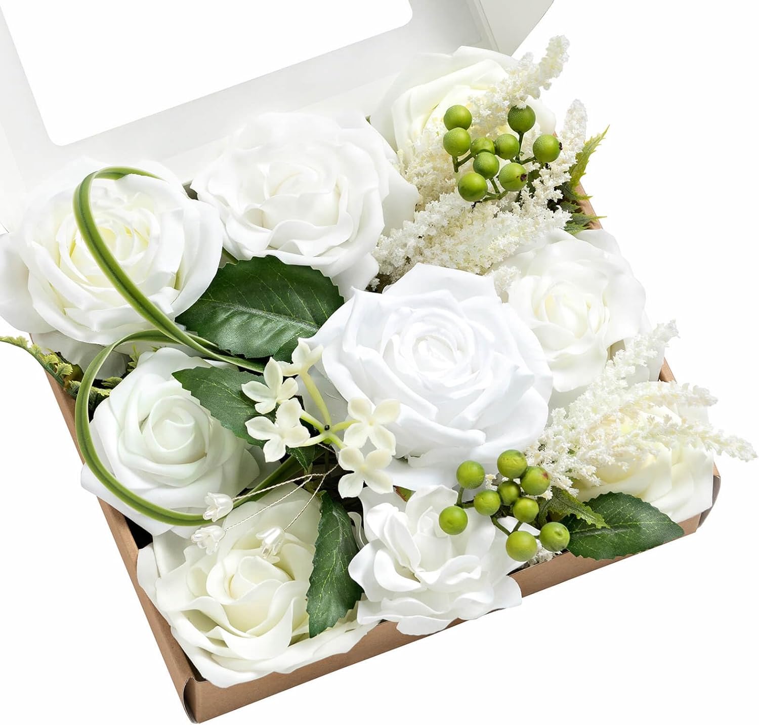 Beige Artificial Plant — White