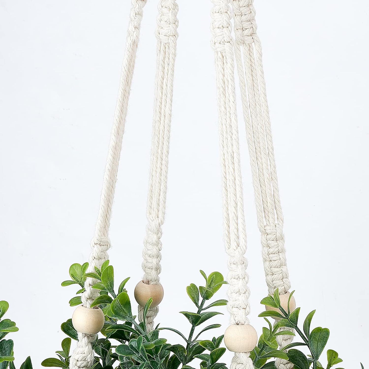 Boho Rattan Faux Plant - View 4