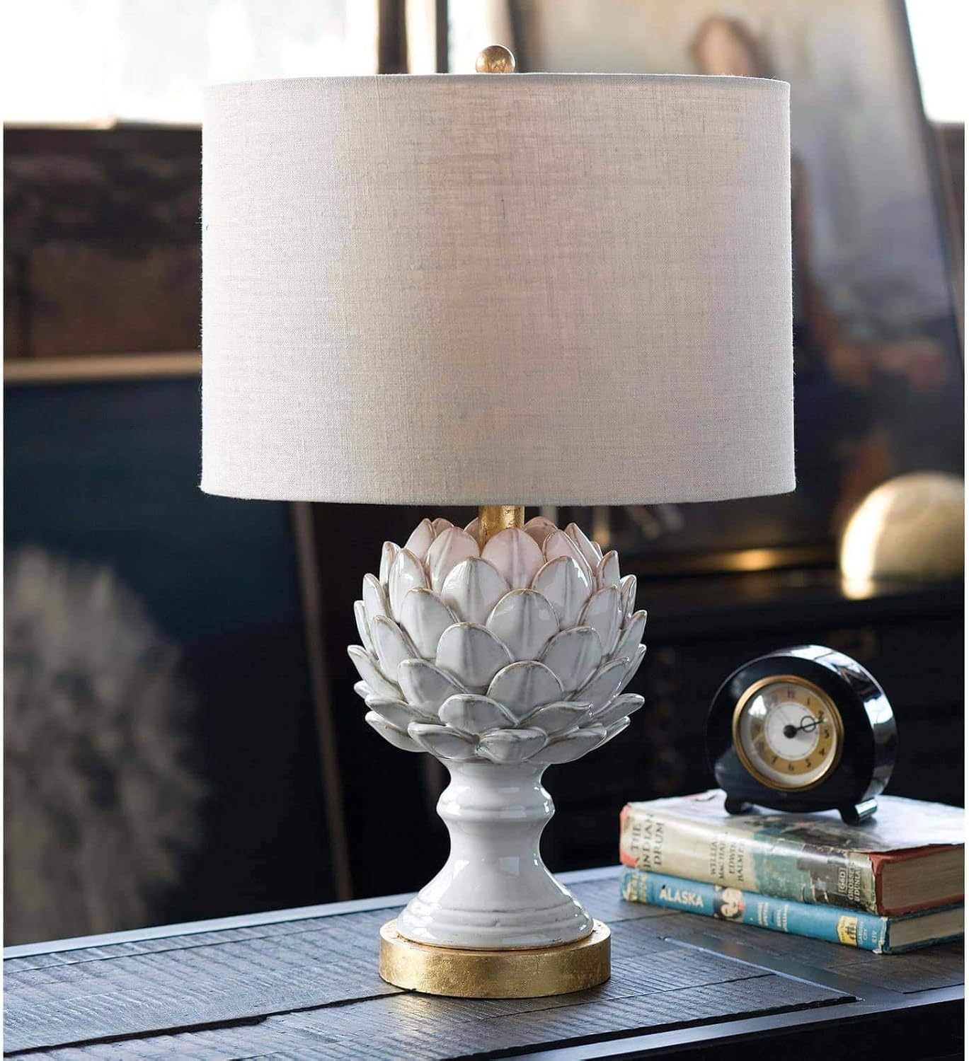 Linen Fabric Table Lamp — 5" - View 2