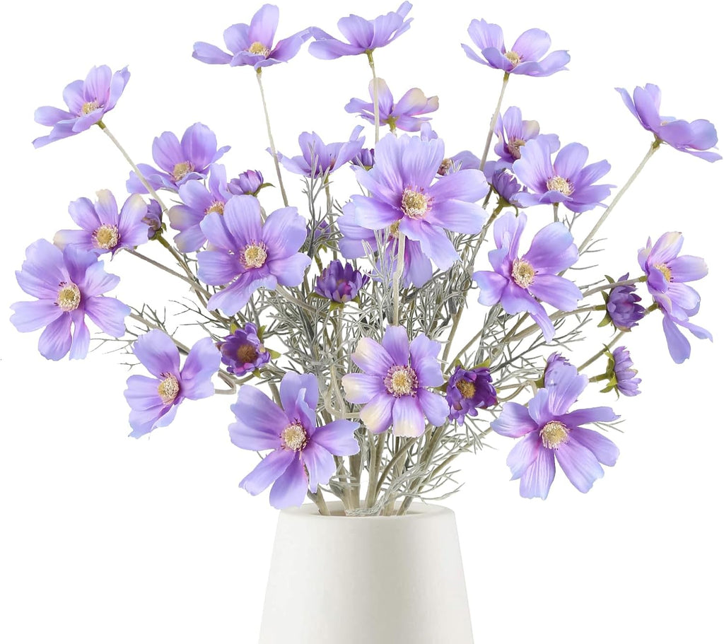 Blue Artificial Plant — 24" — Light Purple