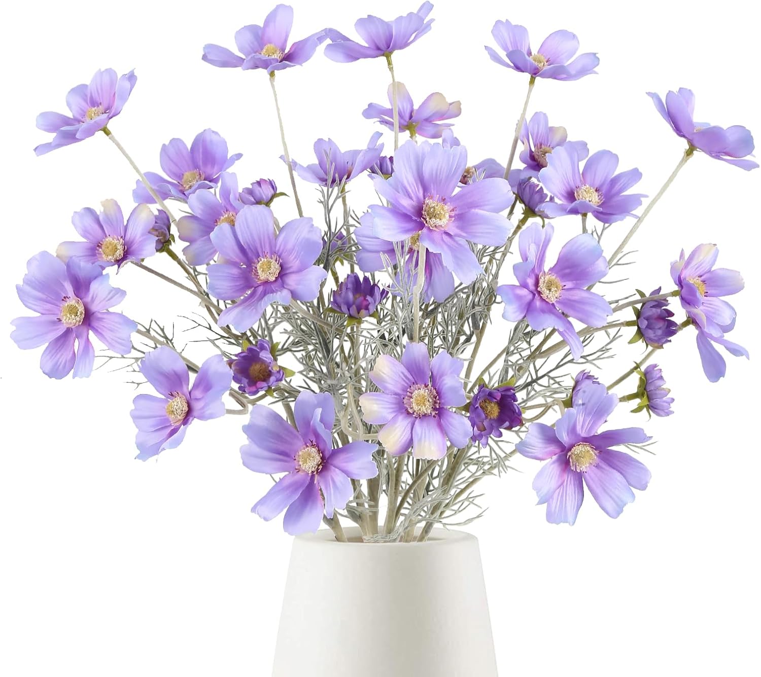 Blue Artificial Plant — 24" — Light Purple