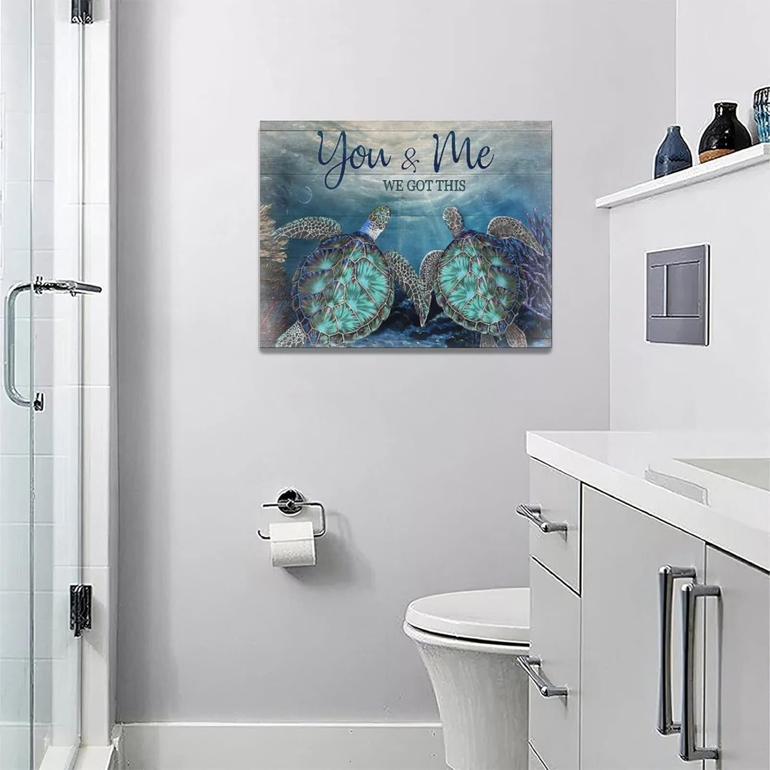 Framed Modern Metal Wall Art — 12" - View 2