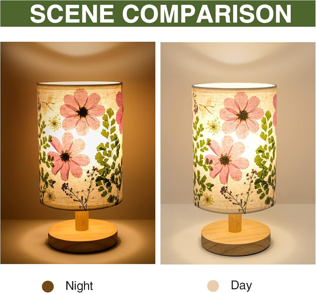 Wood Bedside Lamp - View 7