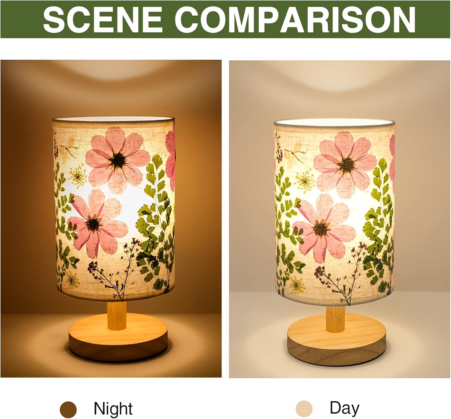 Wood Bedside Lamp - View 7