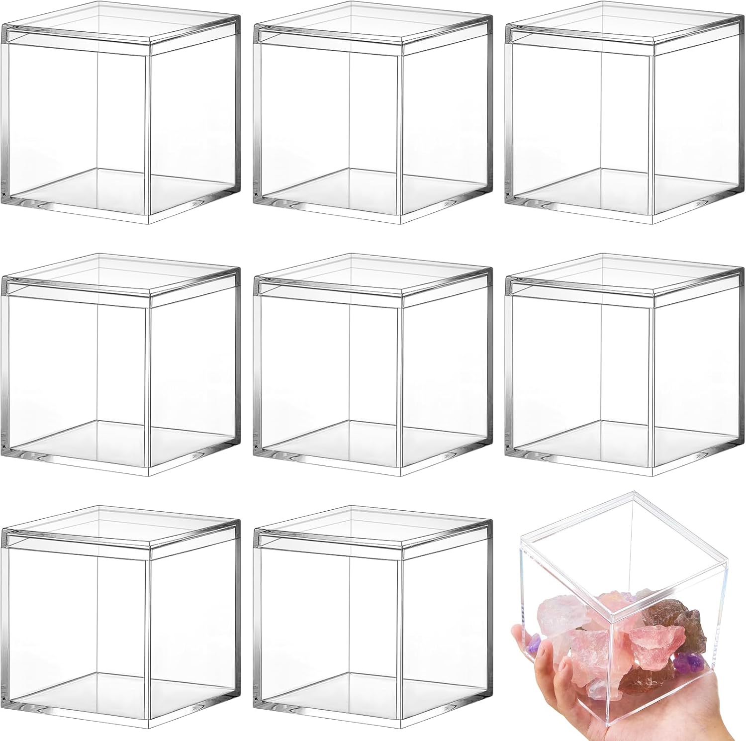 Metal Storage Basket — 2" — 4.72 x 4.72 x 4.72 Inch