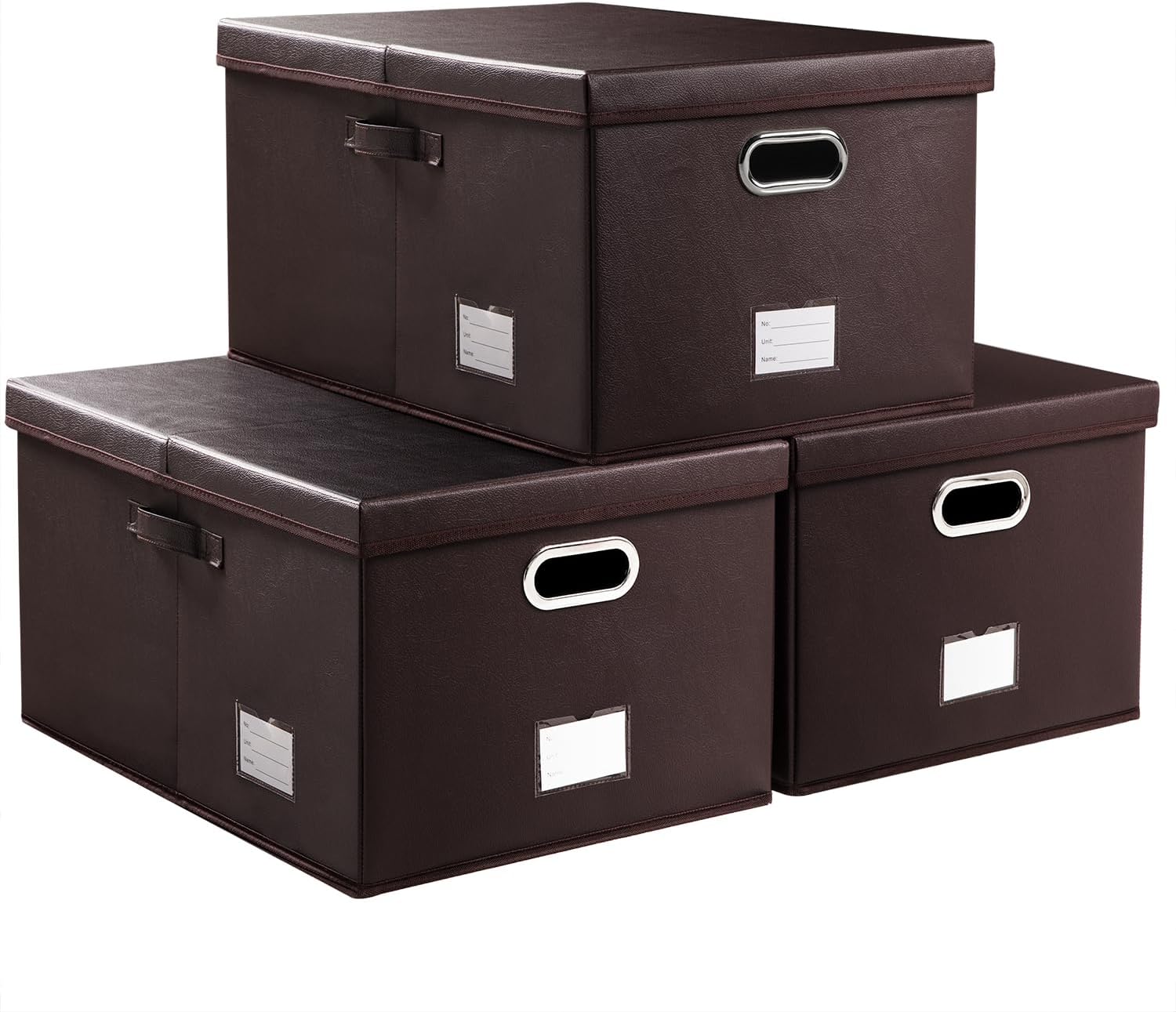 Black Storage Bin — 7x11 — Brown