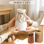 Farmhouse Black Flower Vase — 6.3" - View 6