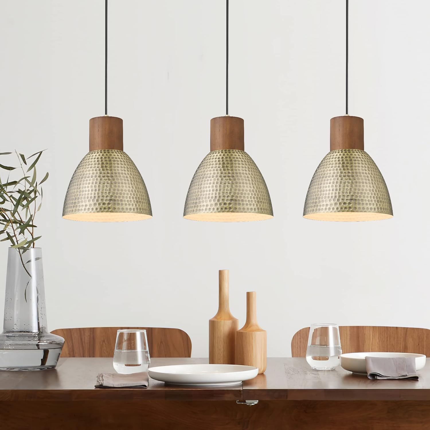 Modern Black Pendant Light — Small