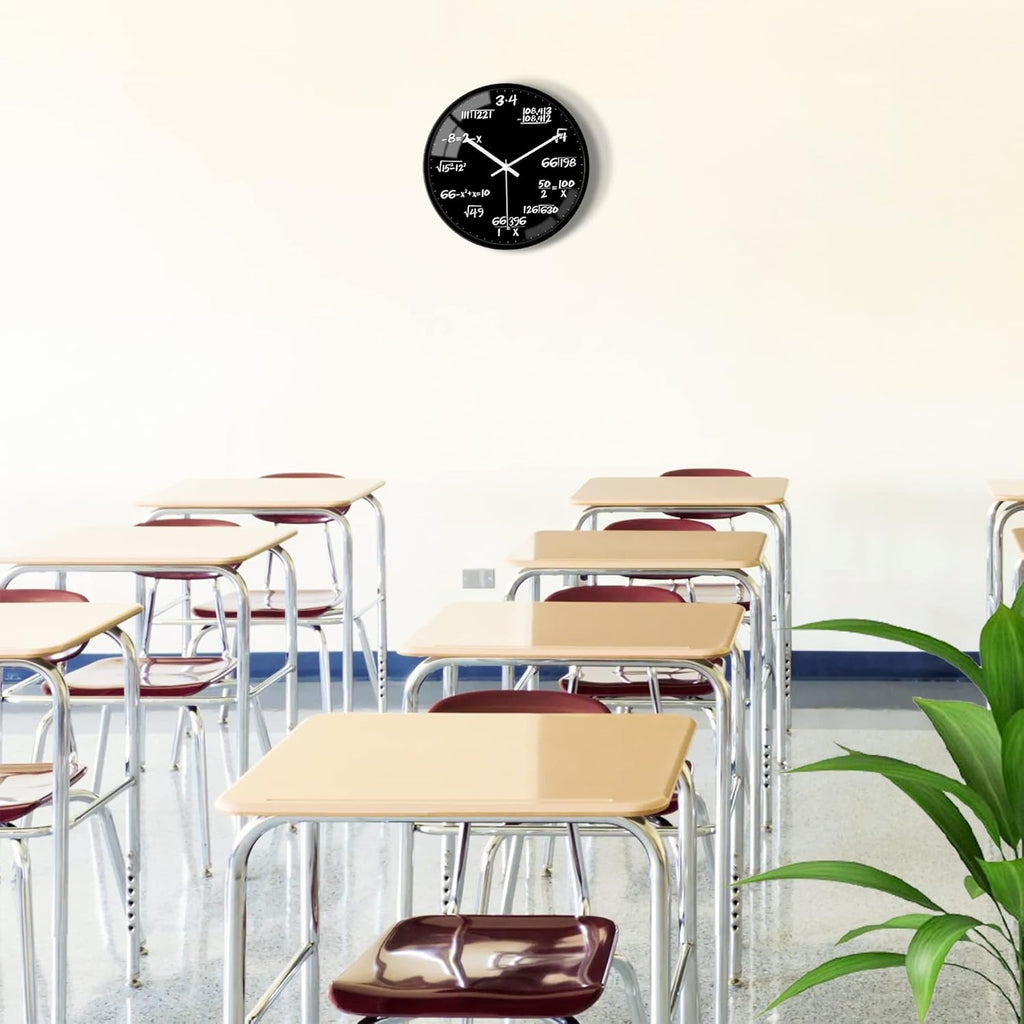 Battery Operated Glass Wall Clock — 12" - View 7