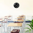 Battery Operated Glass Wall Clock — 12" - View 7