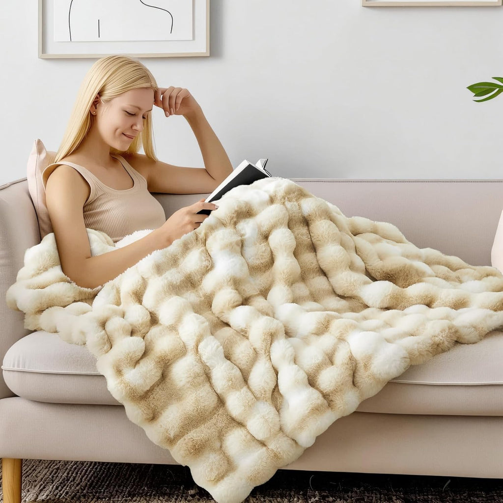 Beige Throw Pillow — 50" - View 2