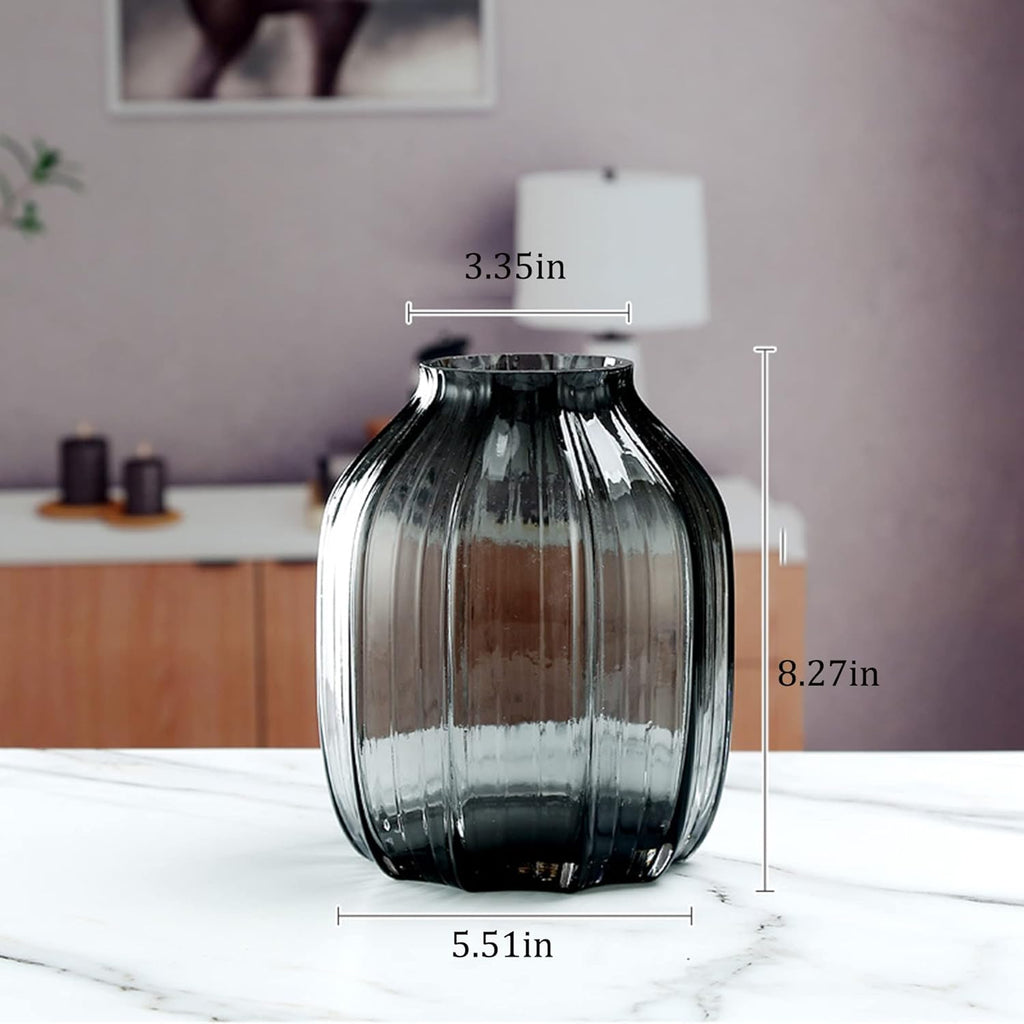 Farmhouse Blue Vase — 8.0" - View 3