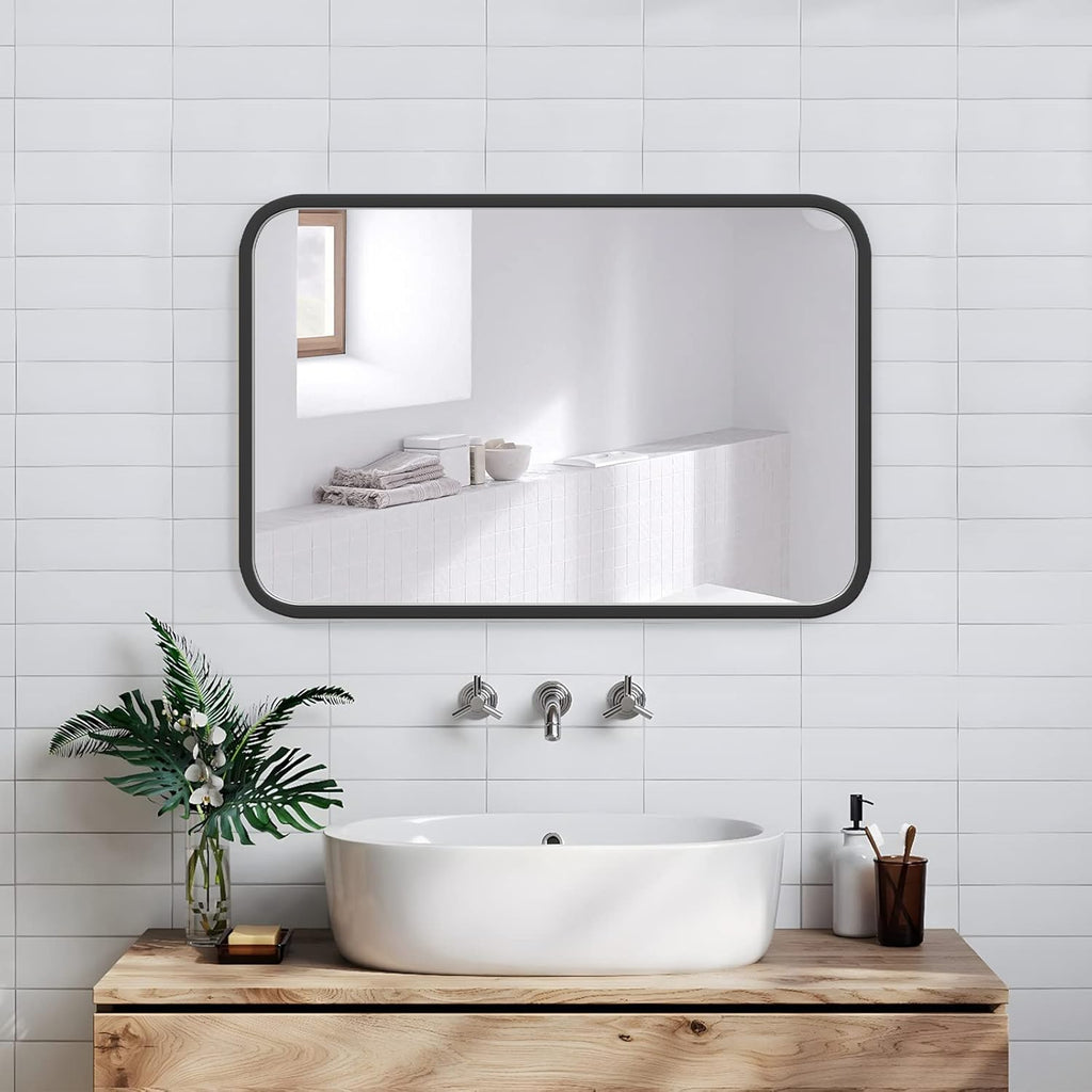 Framed Wood Mirror — 18" - View 8