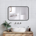 Framed Wood Mirror — 18" - View 8