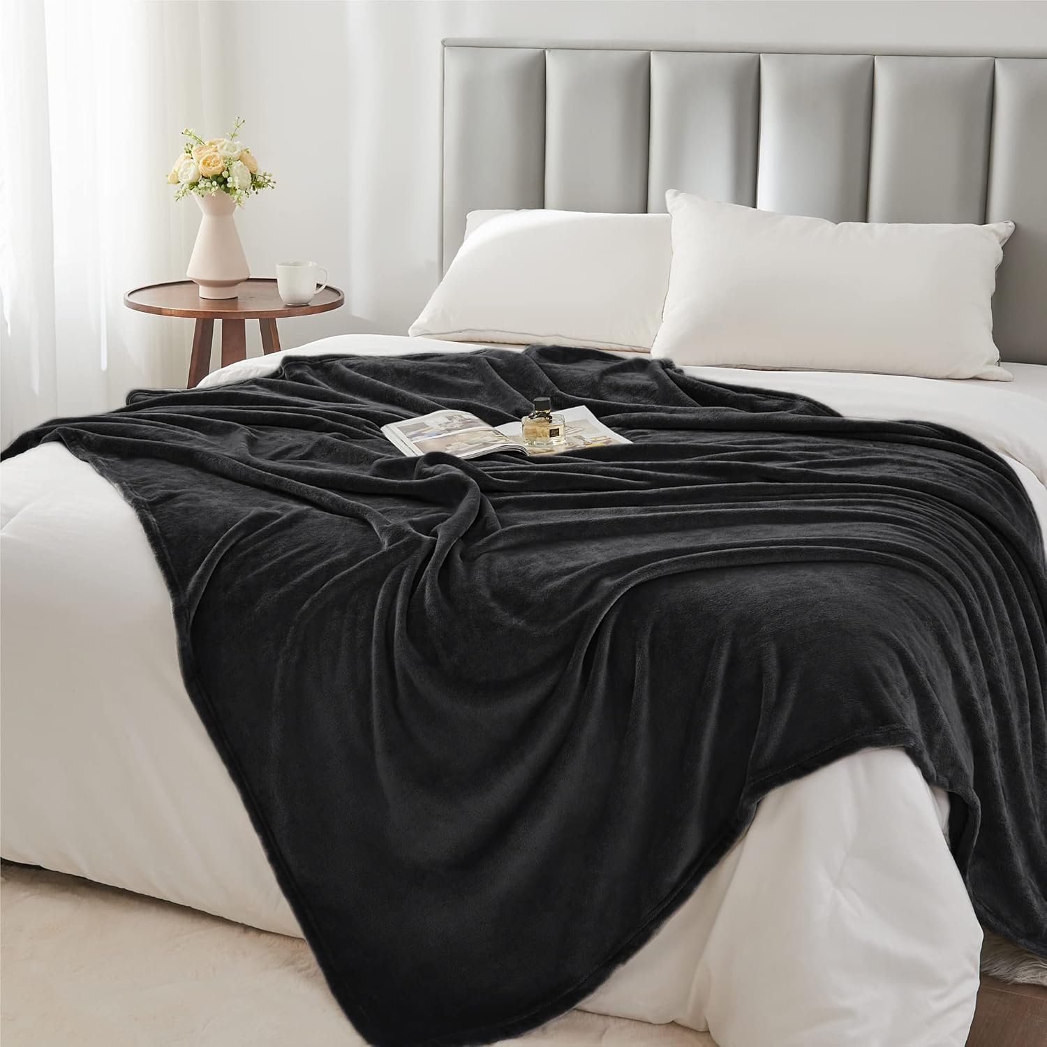 Luxe Beige Throw Pillow — 50" - View 6