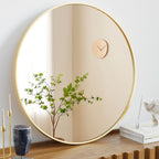 Framed Luxe Black Mirror — 36"