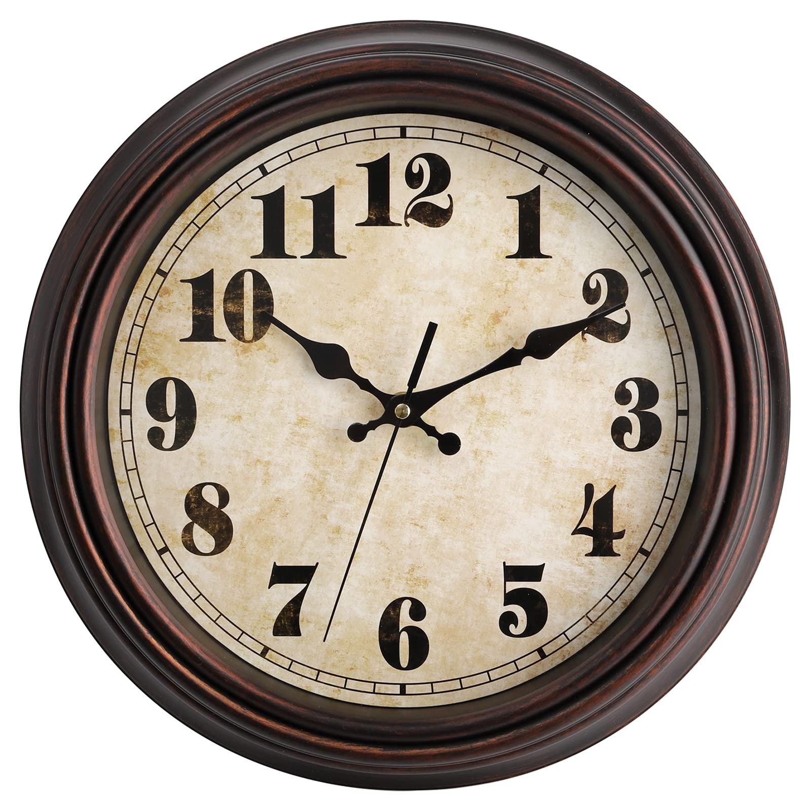 Battery Operated Farmhouse Wall Clock — 12"
