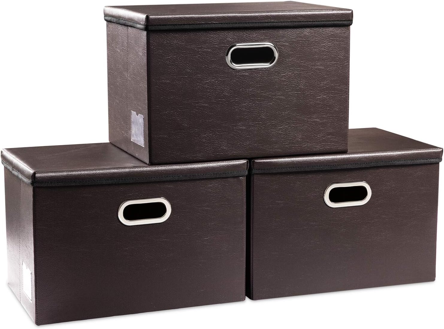 Black Storage Bin — 7x11 — Brown