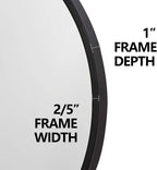 Metal Round Mirror — 18" - View 4