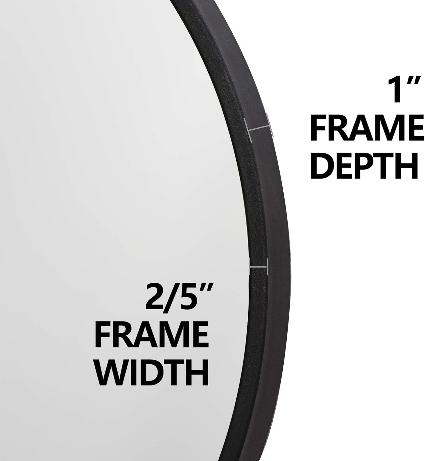 Metal Round Mirror — 18" - View 4