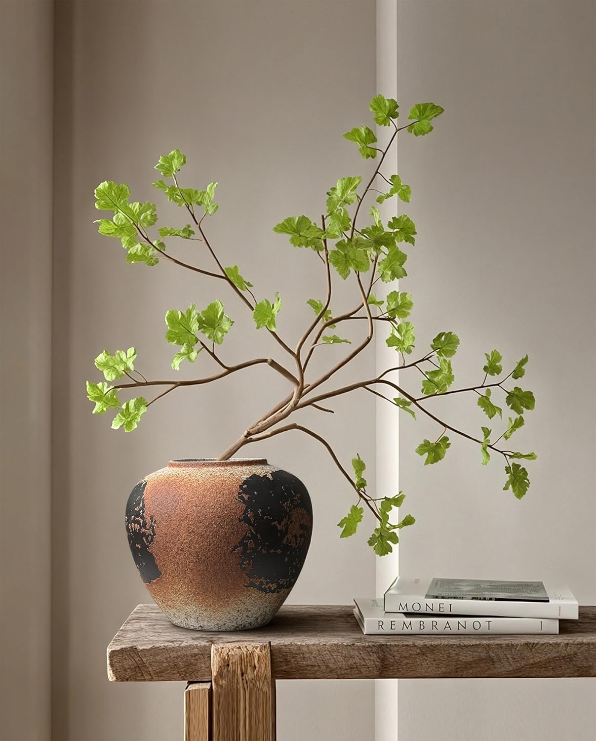 Round Farmhouse Black Vase - View 7