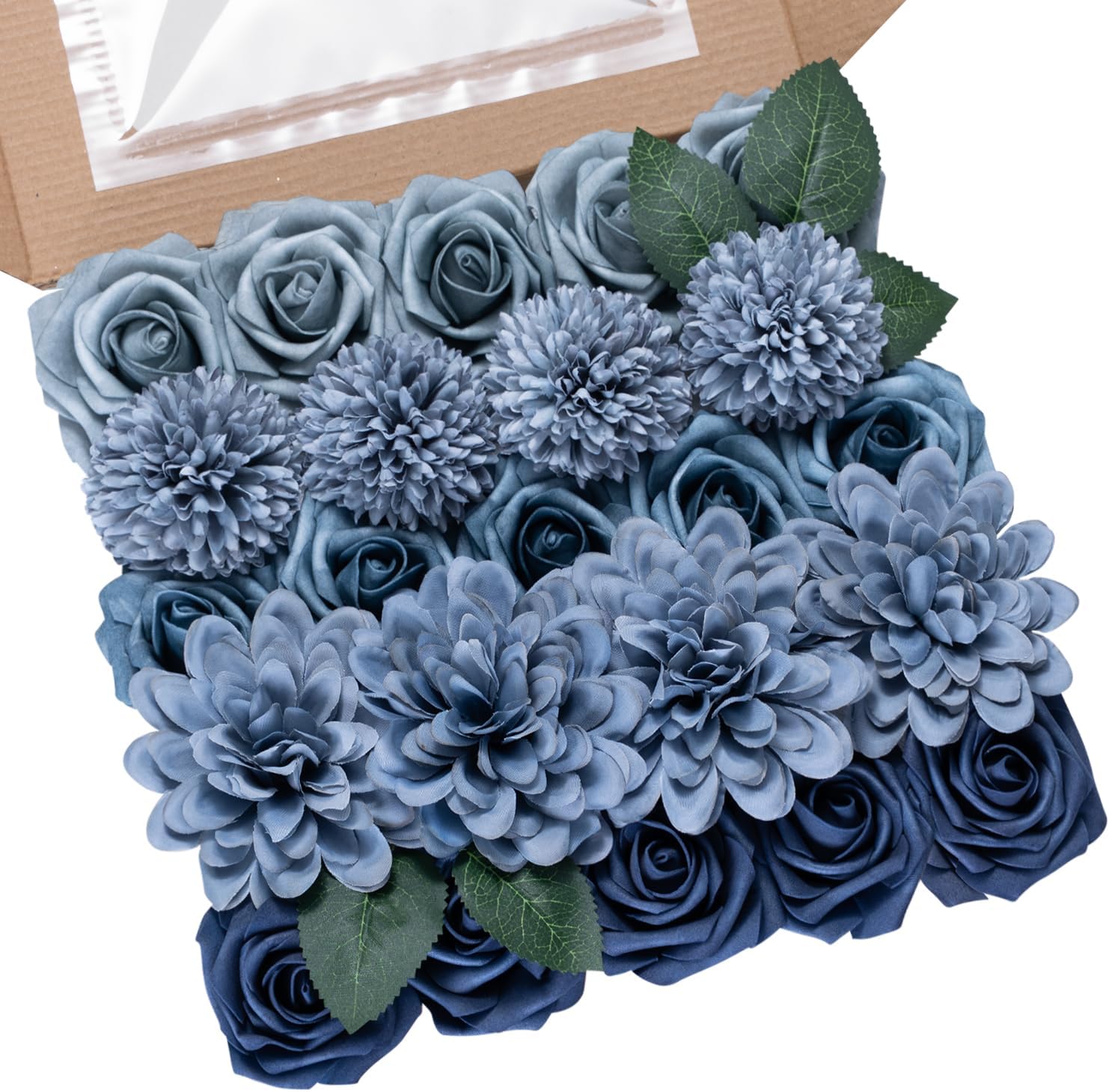 Blue Artificial Flowers — Dusty Blue