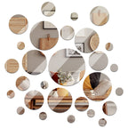 Round Glass Wall Mirror — 6"