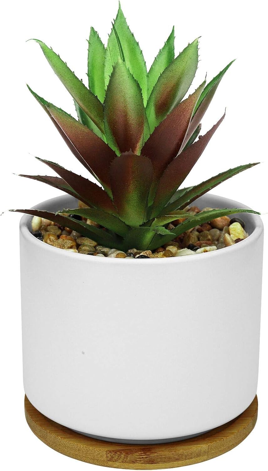 Wood Artificial Plant — 9" — 1 Set Pineapple