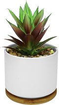 Wood Artificial Plant — 9" — 1 Set Pineapple