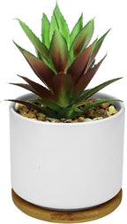 Wood Artificial Plant — 9" — 1 Set Pineapple