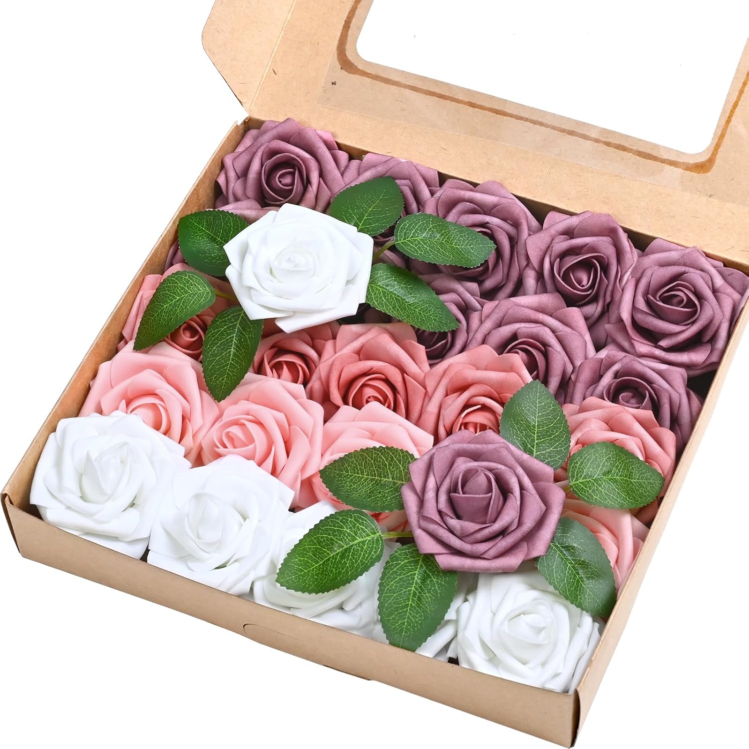 Black Artificial Flowers — Gradient Pink