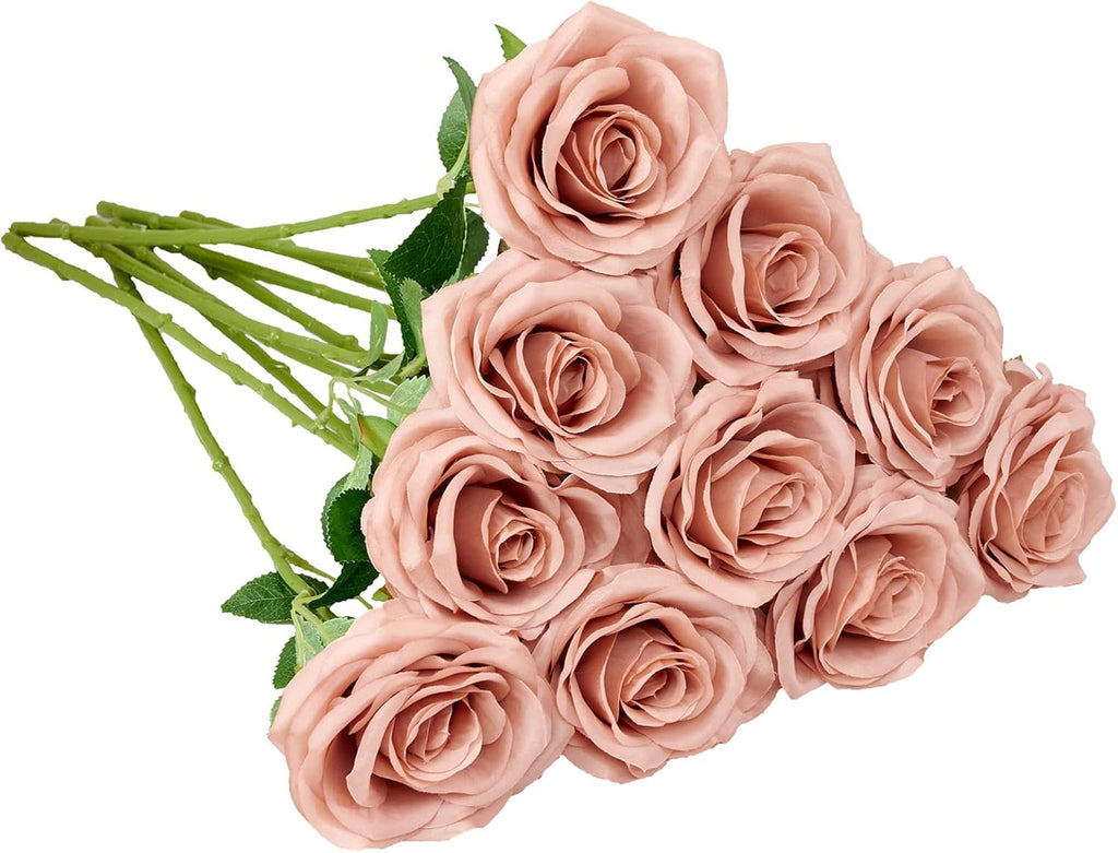 Beige Artificial Plant — Light Dusty Rose
