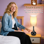 Dimmable Farmhouse Metal Bedside Lamp - View 2