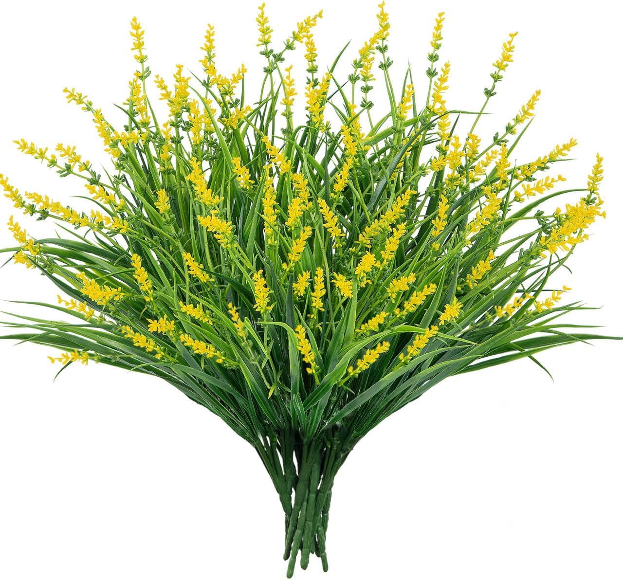 Purple Artificial Plant — Yellow
