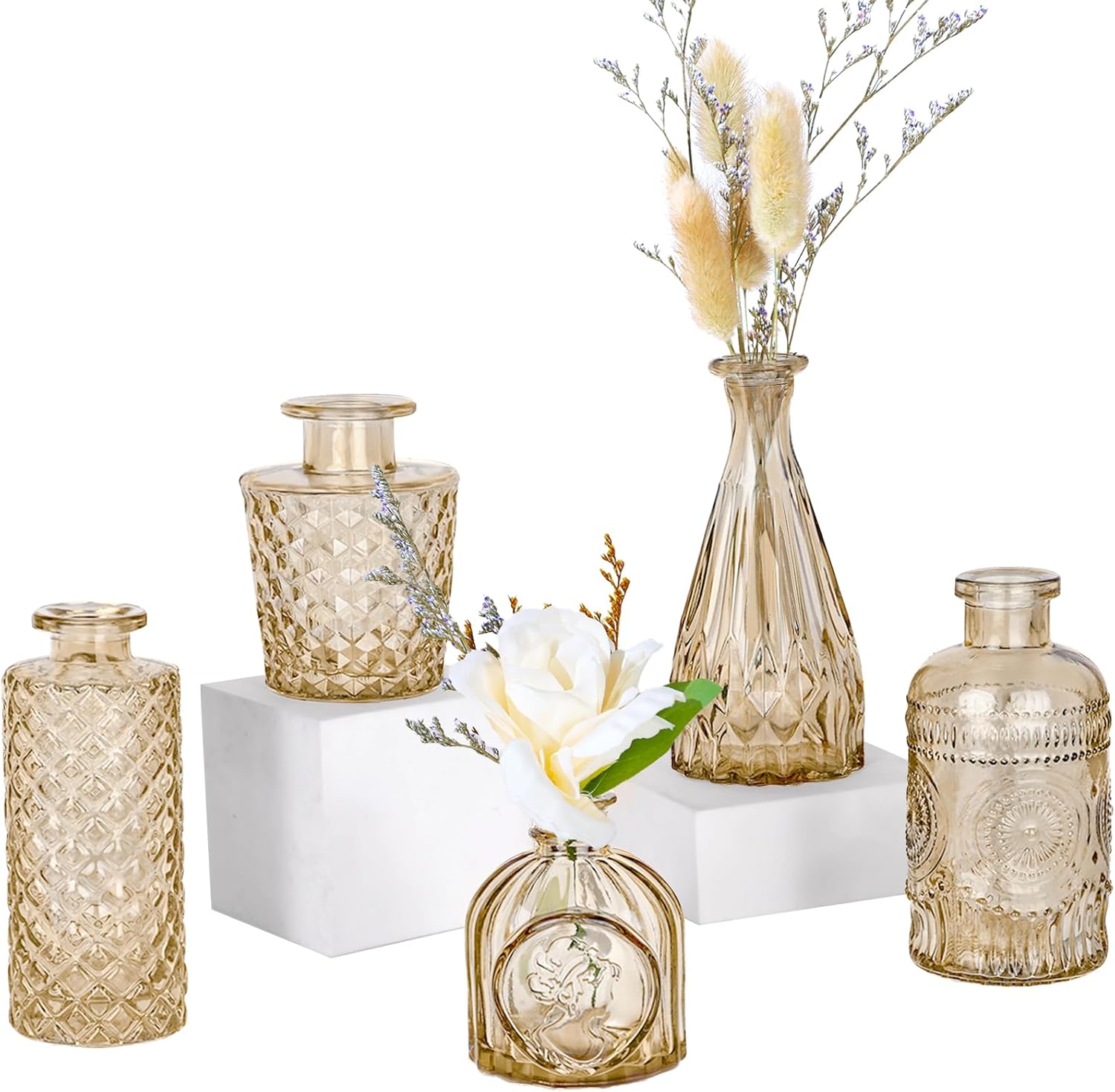 Black Vase — Amber-5pcs